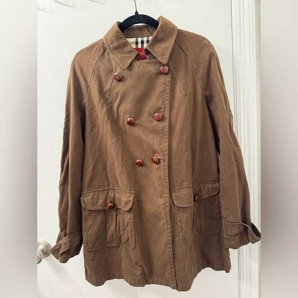 Brown Burberry red label jacket size 42